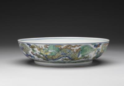 图片[3]-Dish with four flying dragons in tou-ts’ai color, Ch’eng-hua reign (1465-1487), Ming dynasty-China Archive